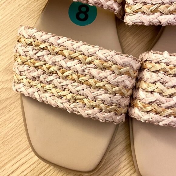 Avellini Made in Italy Braided Band Sandals Women Size 8 in Tan - Picture 2 of 11